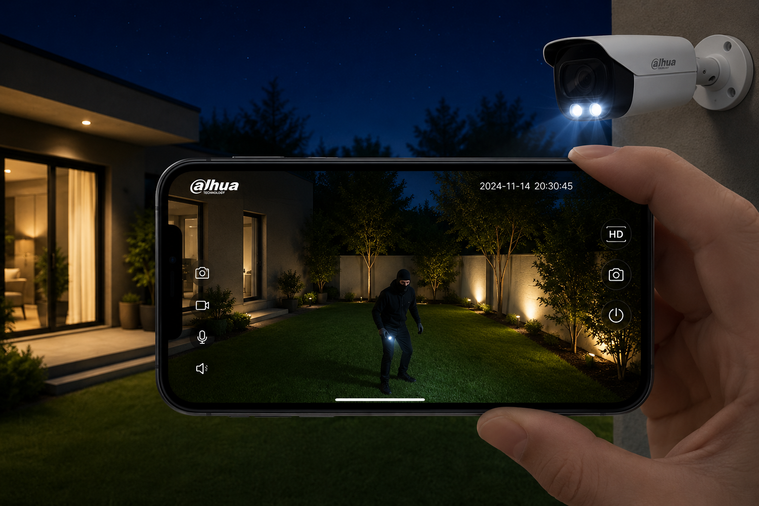Dahua outdoor camera and night vision camera for Dubai UAE
