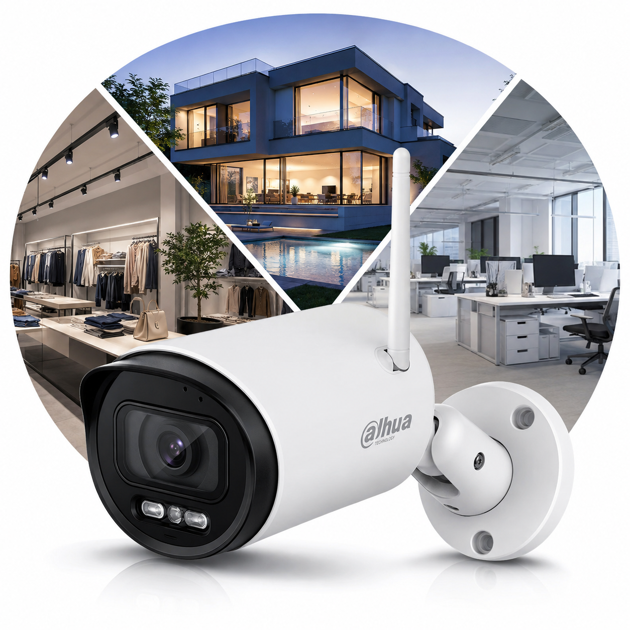 Wireless CCTV and Dahua bullet cameras in Dubai UAE